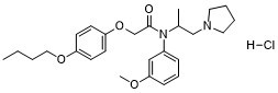 Acetamide, N-(m-anisyl)-2-(p-butoxyphenoxy)-N-(1-methyl-2-(1-pyrrolidinyl)ethyl)-, hydrochloride 297